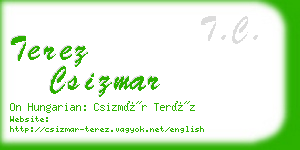 terez csizmar business card